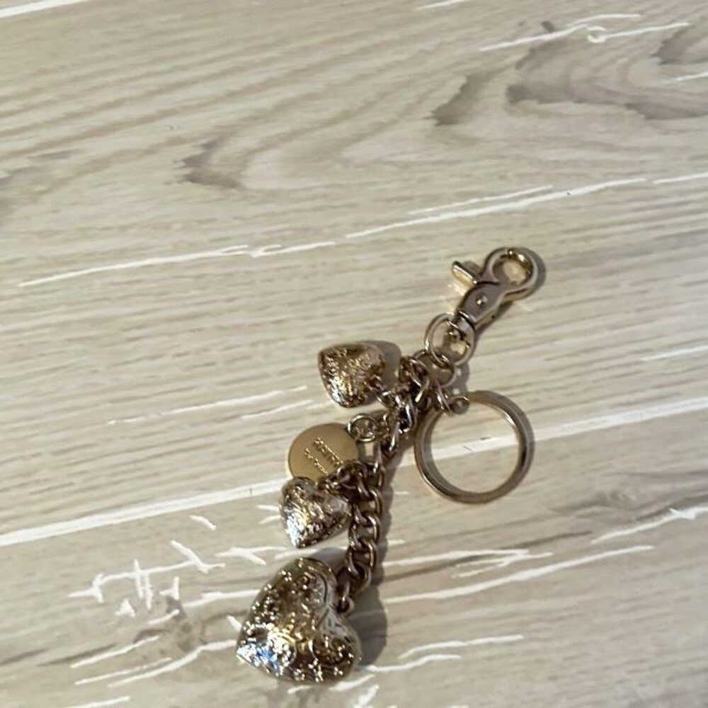 Kathy Van Zeeland One Gold tone & One Silver tone Puffy Hearts FOB Charms New